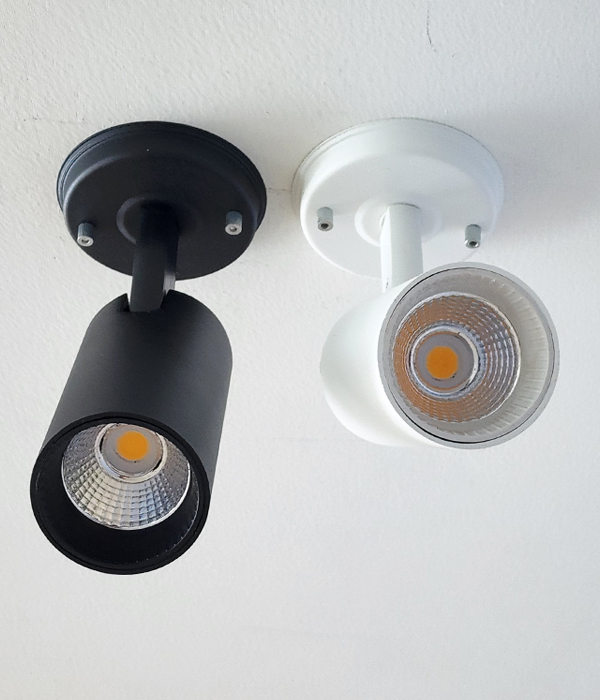 LED COB 라벨 직부형스포트,직부조명 (10W 블랙 화이트)