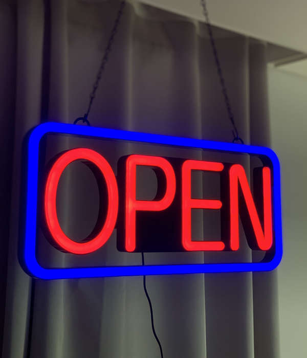 LED 오픈 네온사인 간판